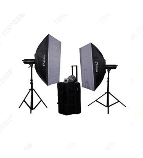 Paket Studio Rams H-70 with Softbox and Stand